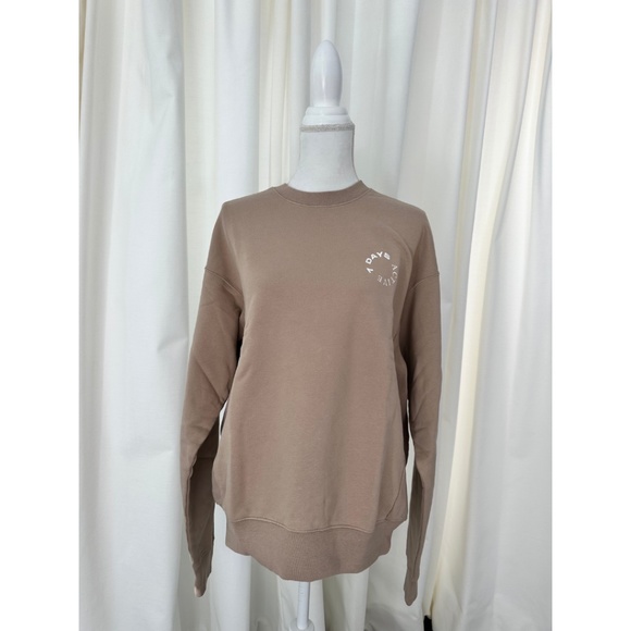 7 Days Active Women's Monday Sweatshirt in Dune, Size Small NWT - Picture 2 of 9
